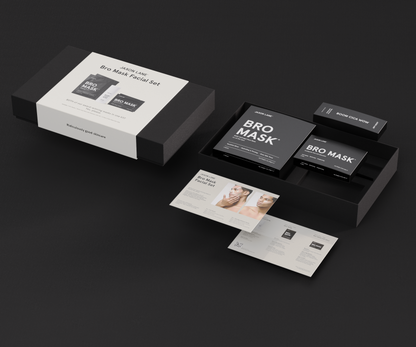 Bro Mask Facial Set - Ready, Set, Glow Gift Box