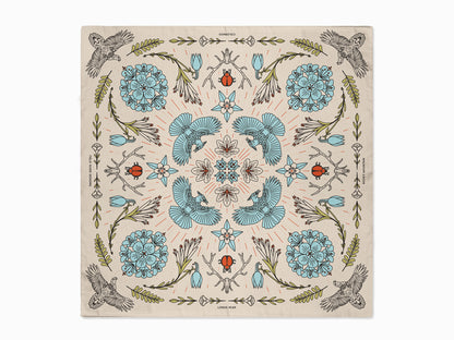 Longs Peak - Rocky Mountain National Park - Colorado - Landmark Bandana - Cream