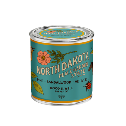 North Dakota State Candle