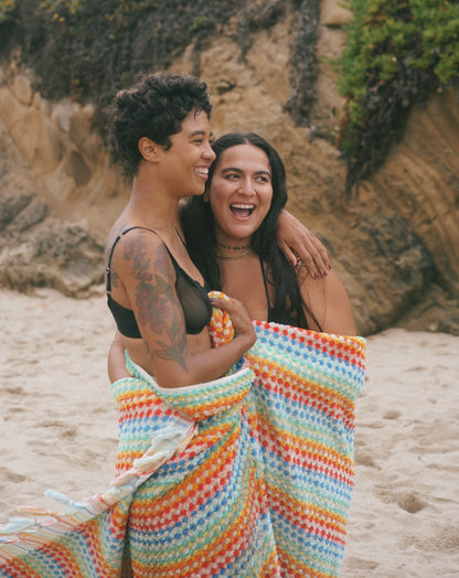 Organic Cosmic Rainbow Towel (Vibrant)