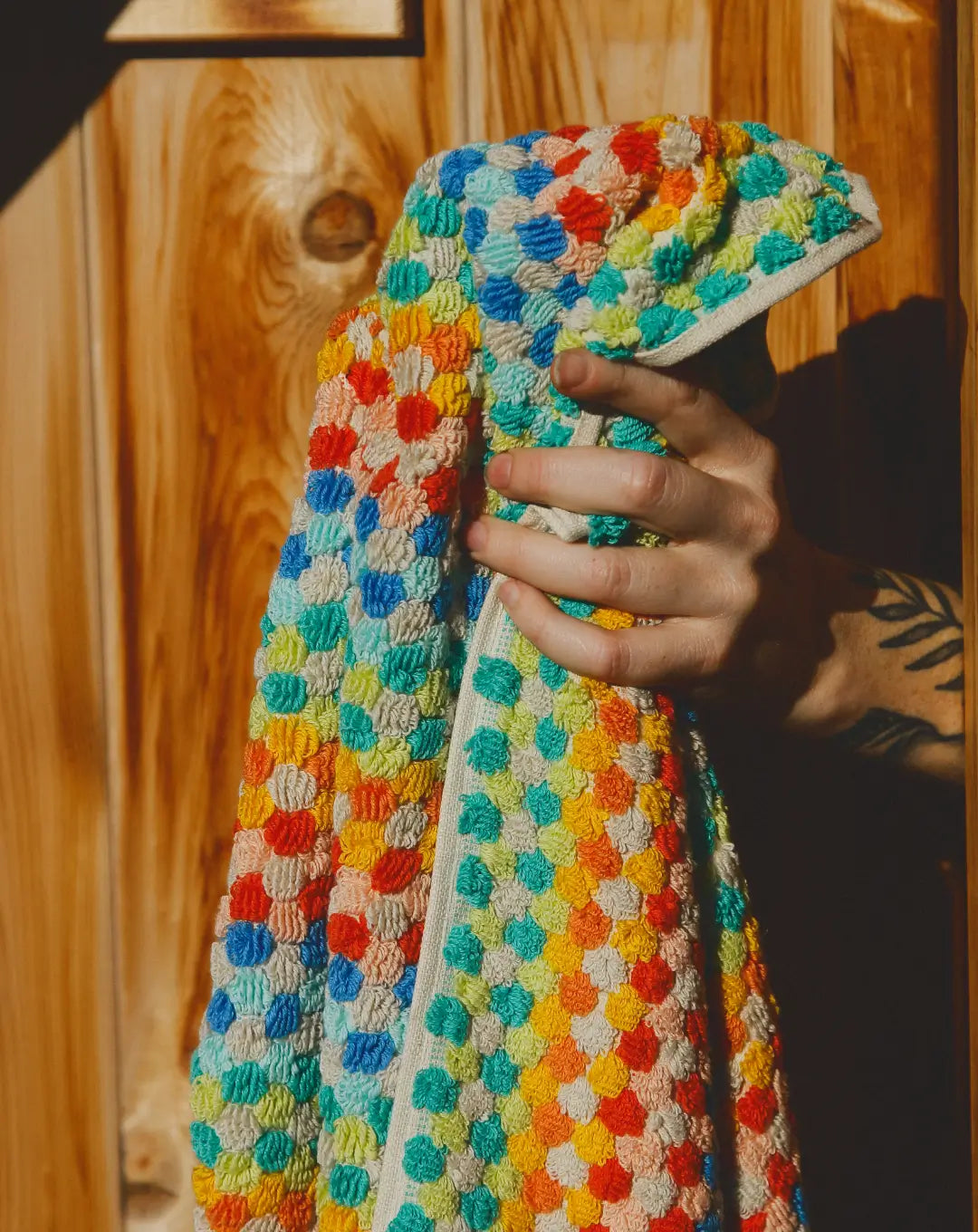 Organic Cosmic Rainbow Towel (Vibrant)
