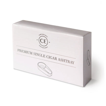 Single Black and Gold Inlay Ceramic Ashtray