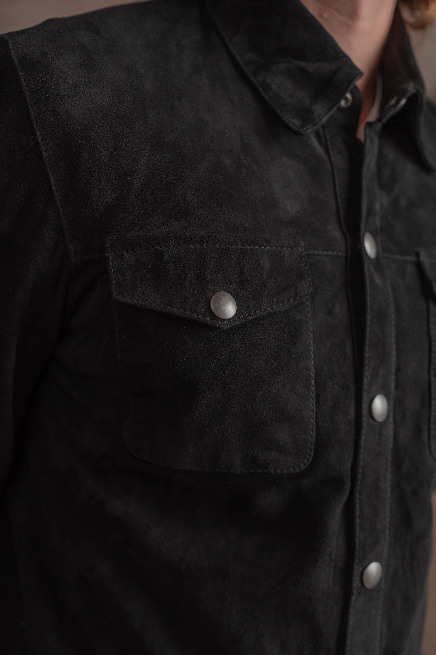 Goat Suede Roughneck Over Shirt