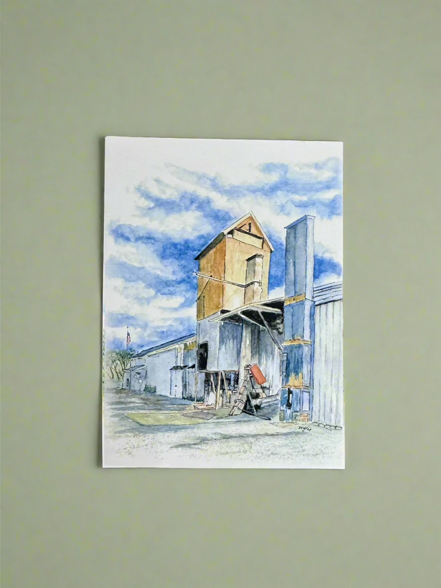 Watercolor Print of St. Paul Feed Supply