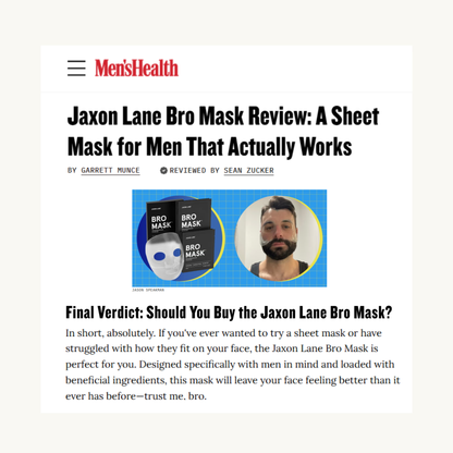 Bro Mask - Hydrogel Sheet Mask (4 Pack)