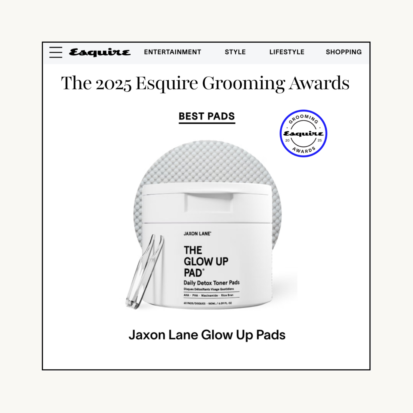 Glow Up Pad - Daily Detox Toner Pad (60 Pads)