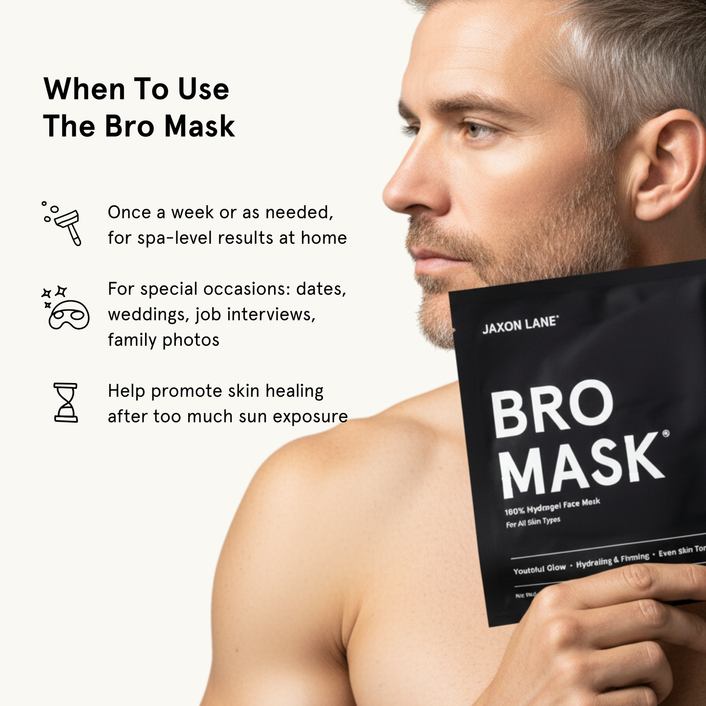 Bro Mask - Hydrogel Sheet Mask (4 Pack)