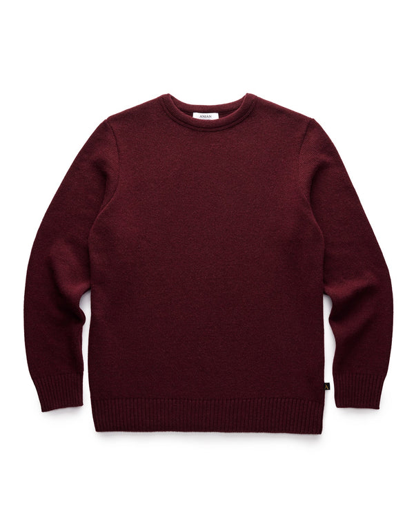 The Cashmino Crewneck - Merlot