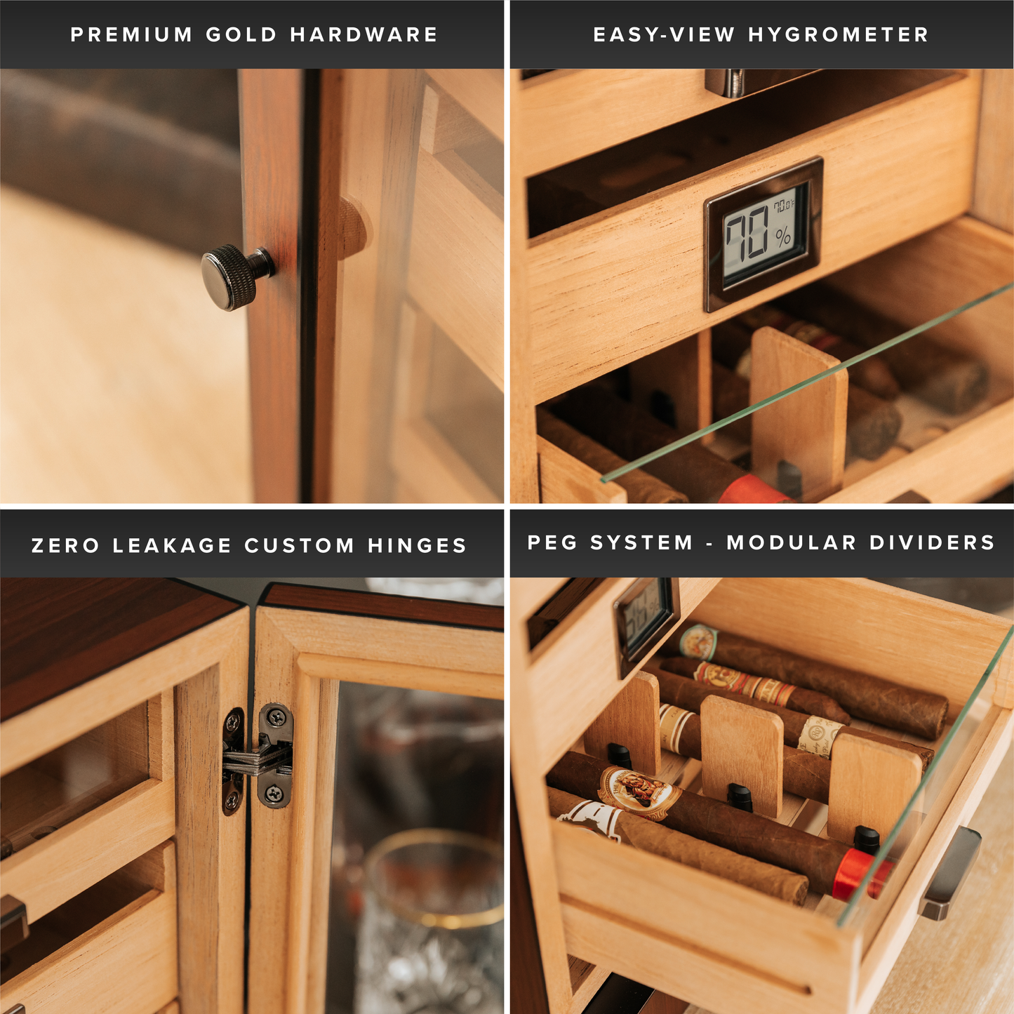 Luca Humidor Cabinet + Smart Valet