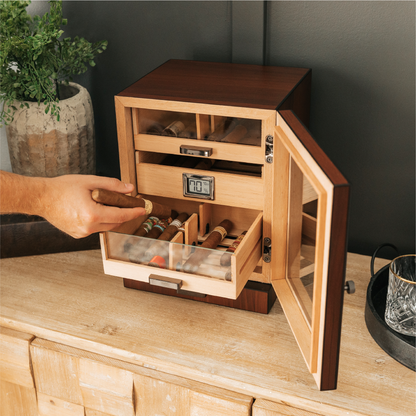 Luca Humidor Cabinet + Smart Valet