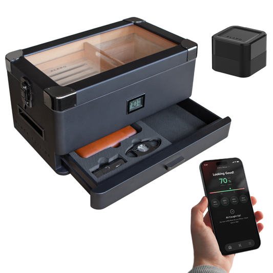 Black Edition Military Humidor + Smart Valet