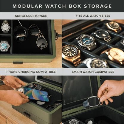 Military Modular Watch Box - 10 Slot