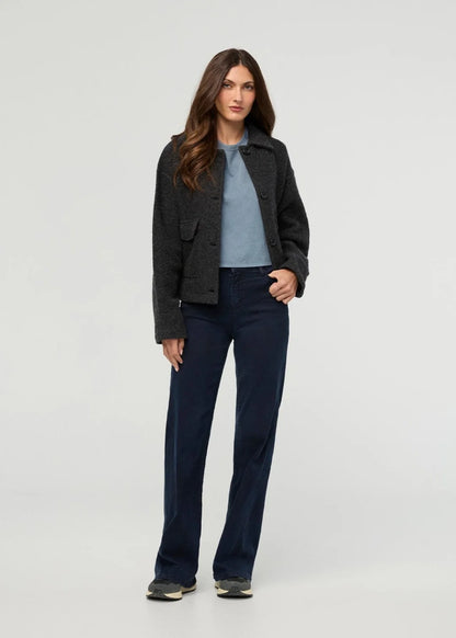 Performance Denim Luxe High Rise Wide Leg - Dusk