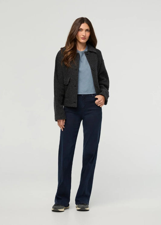 Performance Denim Luxe High Rise Wide Leg - Dusk