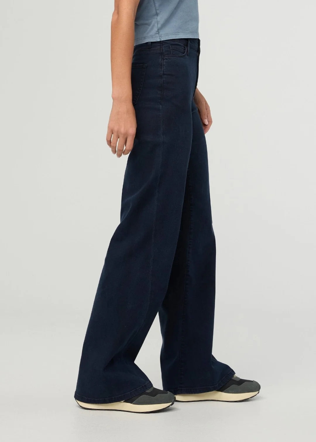 Performance Denim Luxe High Rise Wide Leg - Dusk
