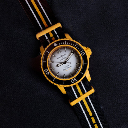 Blancpain + Swatch Yellow Fifty Fathoms Pacific Ocean