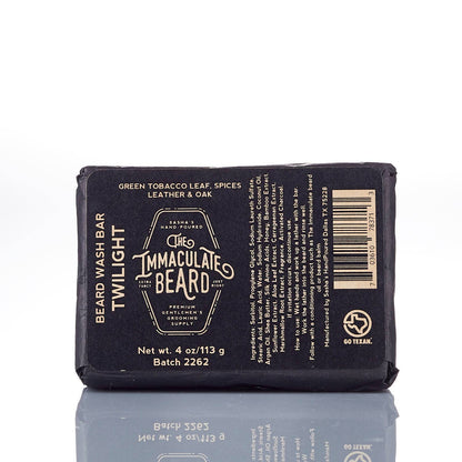 Beard Oil TWILIGHT Green tobacco leather & oak