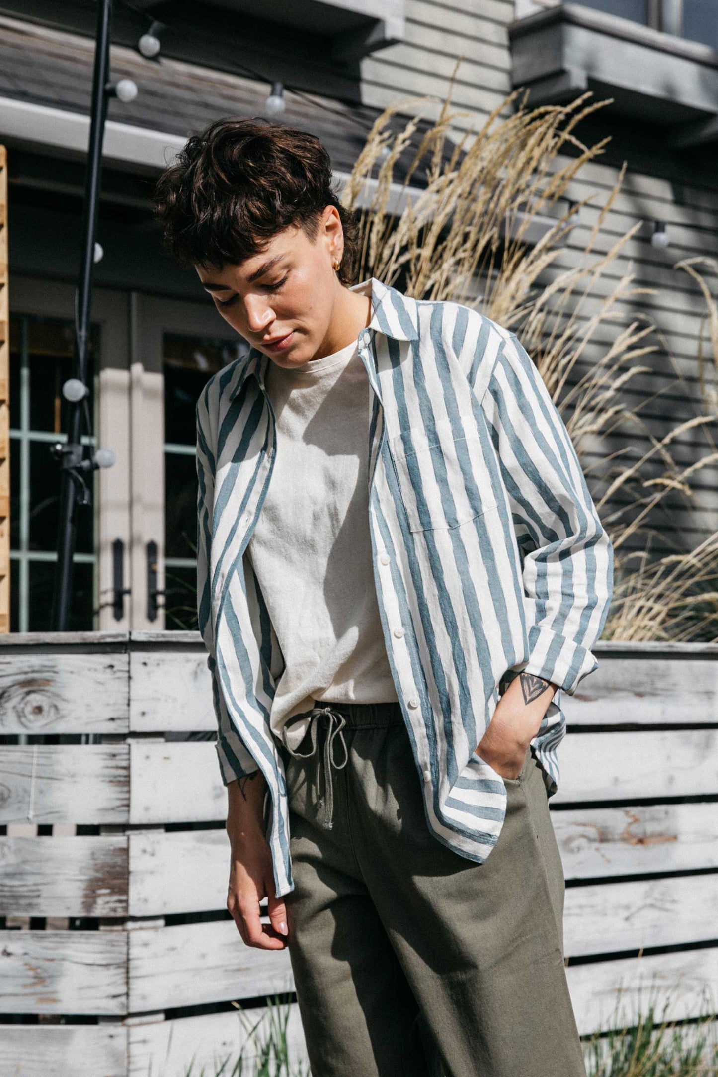 Haley Shirt / Beach Stripe