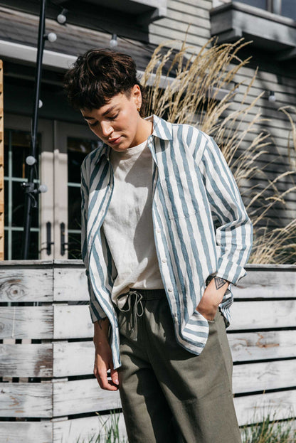 Haley Shirt / Beach Stripe