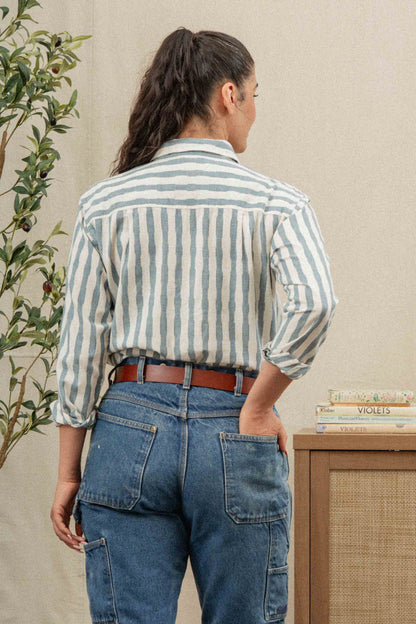 Haley Shirt / Beach Stripe