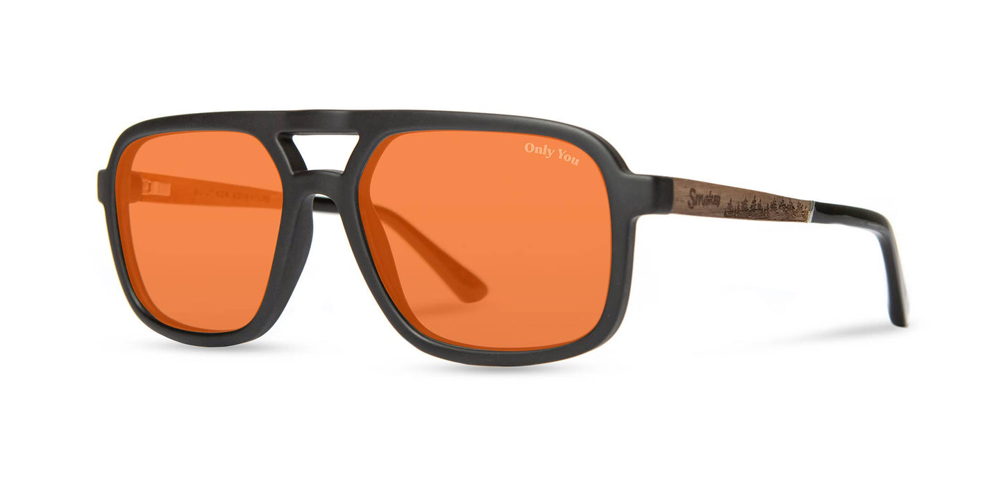 Smokey Bear x CAMP Glacier Sunglasses - Matte Black