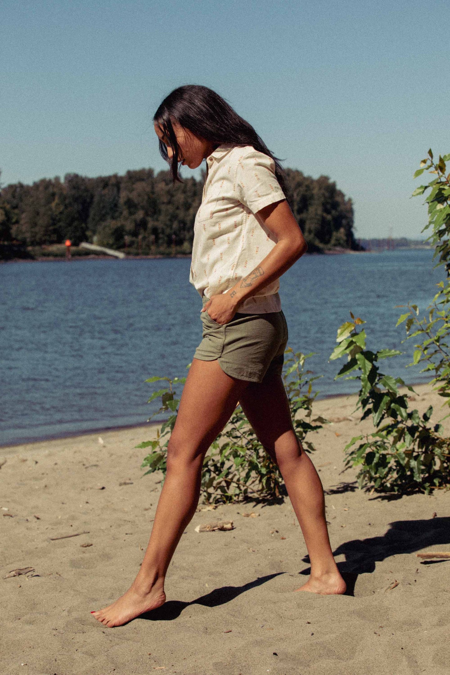 Lana Shirt / Dune Chevron