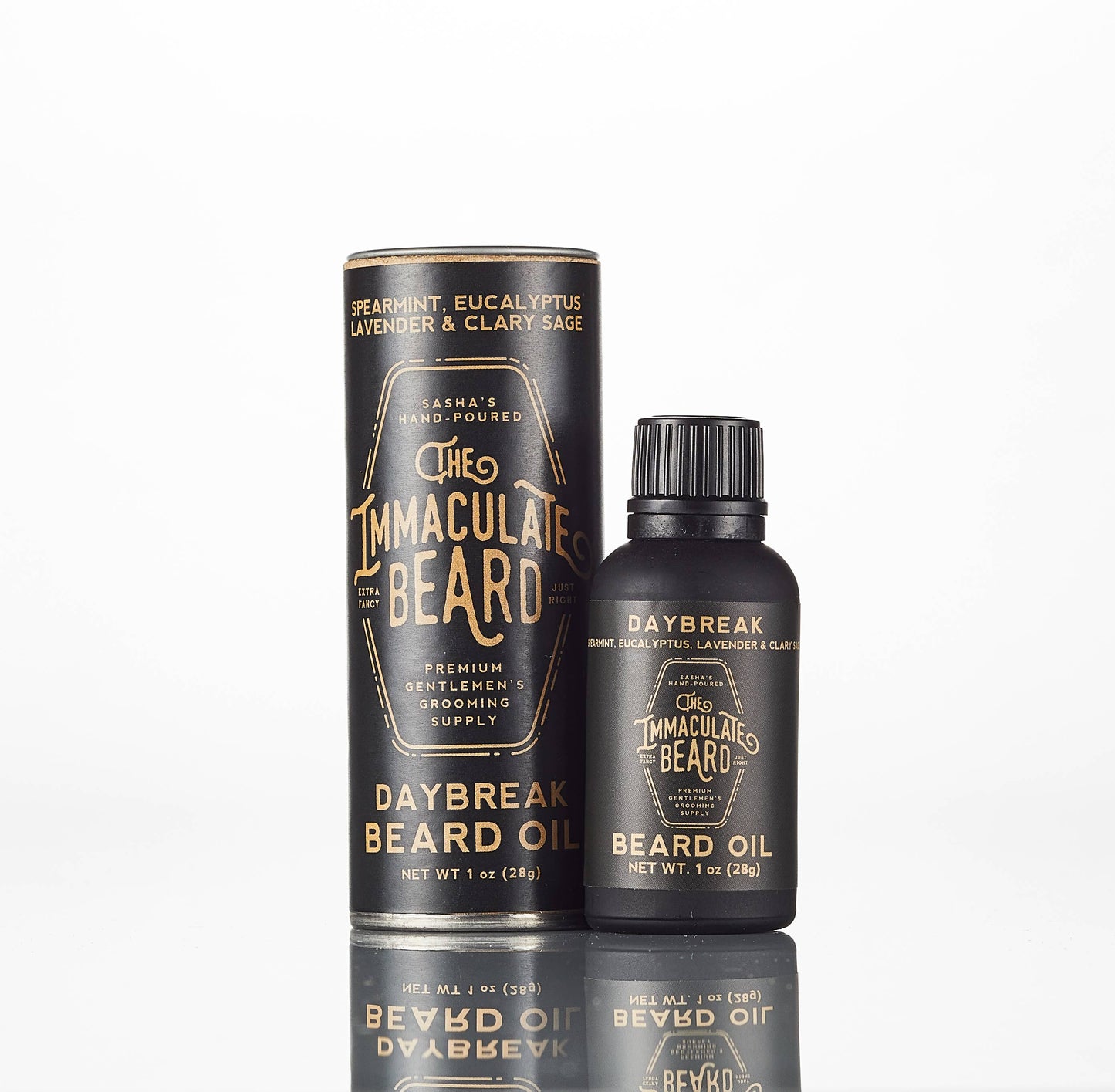 Beard Oil TWILIGHT Green tobacco leather & oak