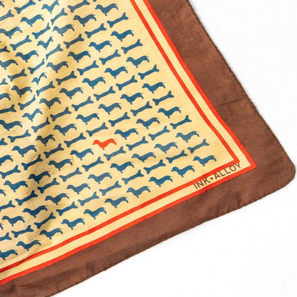 Olivia Square Scarf Dachshund Print Wholesale