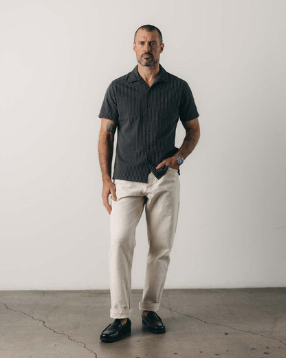 The Conrad Shirt in Pickstich Stripe Dobby