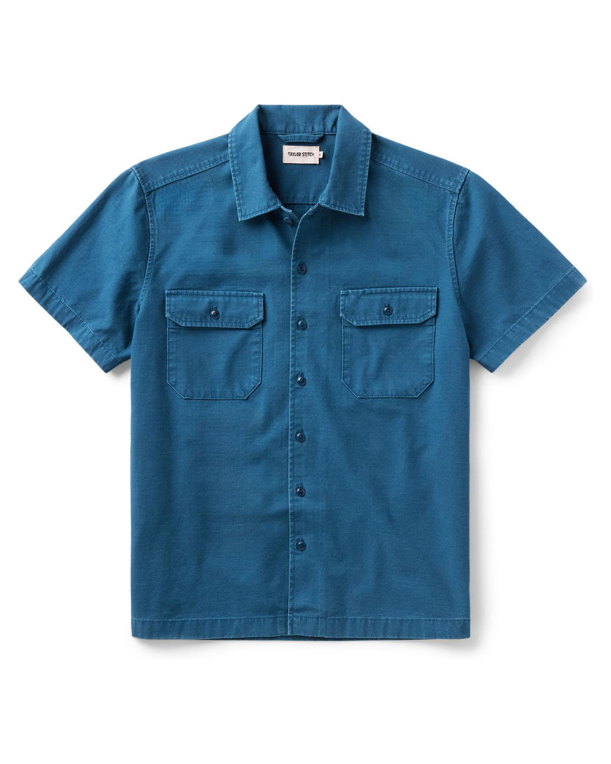 The Short Sleeve Mechanic Shirt in Atlantic Ripstop