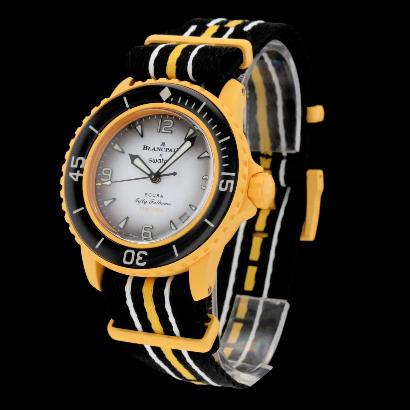 Blancpain + Swatch Yellow Fifty Fathoms Pacific Ocean