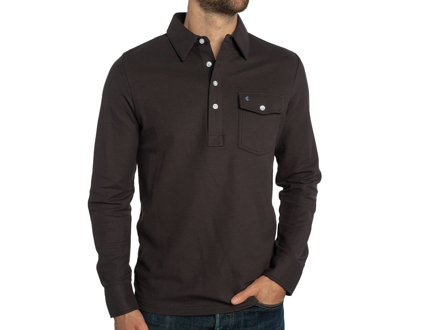 Long Sleeve Players Shirt - Black Diamond