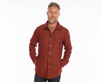 Herringbone Shacket - Ember