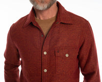 Herringbone Shacket - Ember