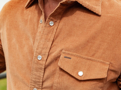 Corduroy Pearl Snap - Whiskey Business